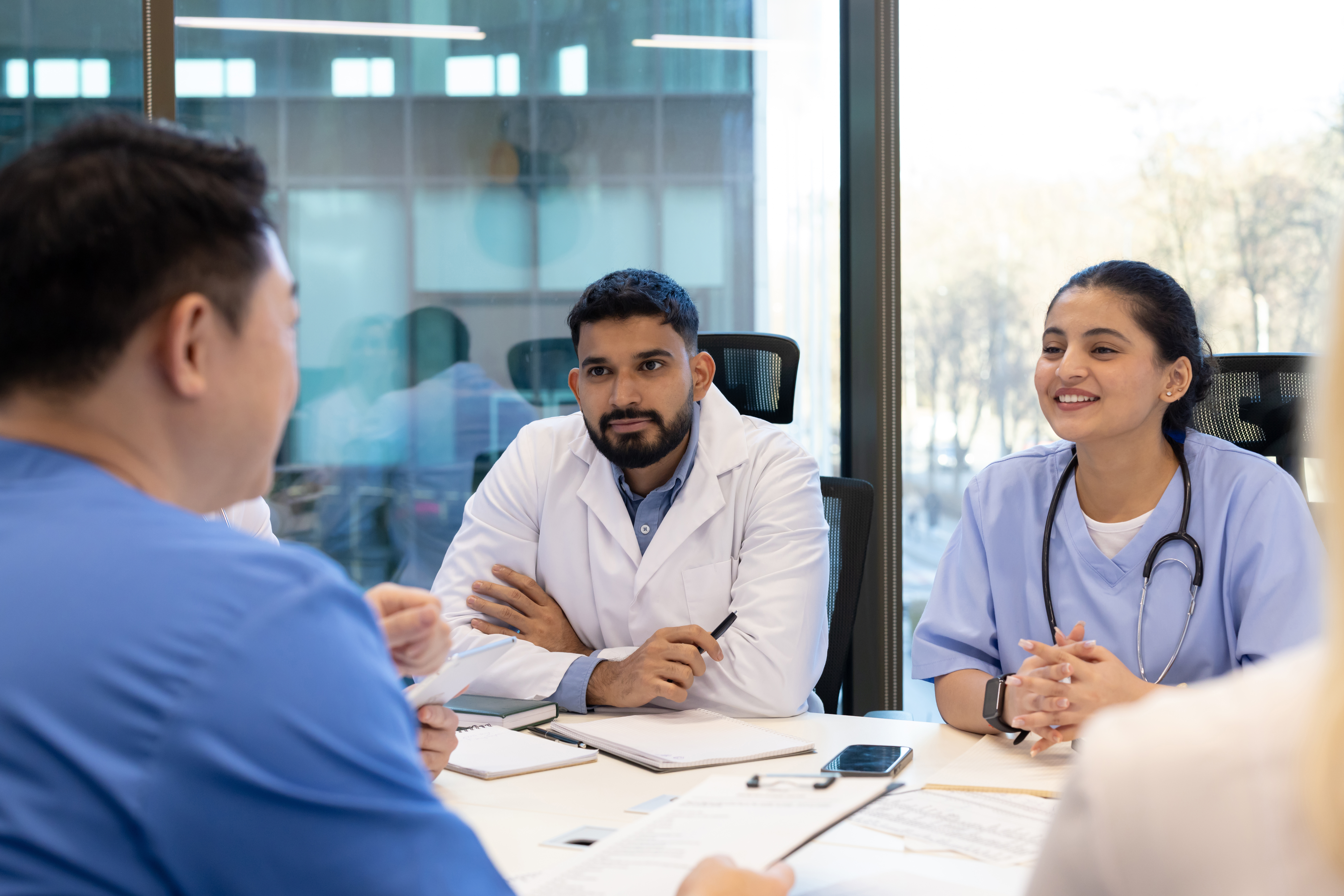 Clinical team collaborating